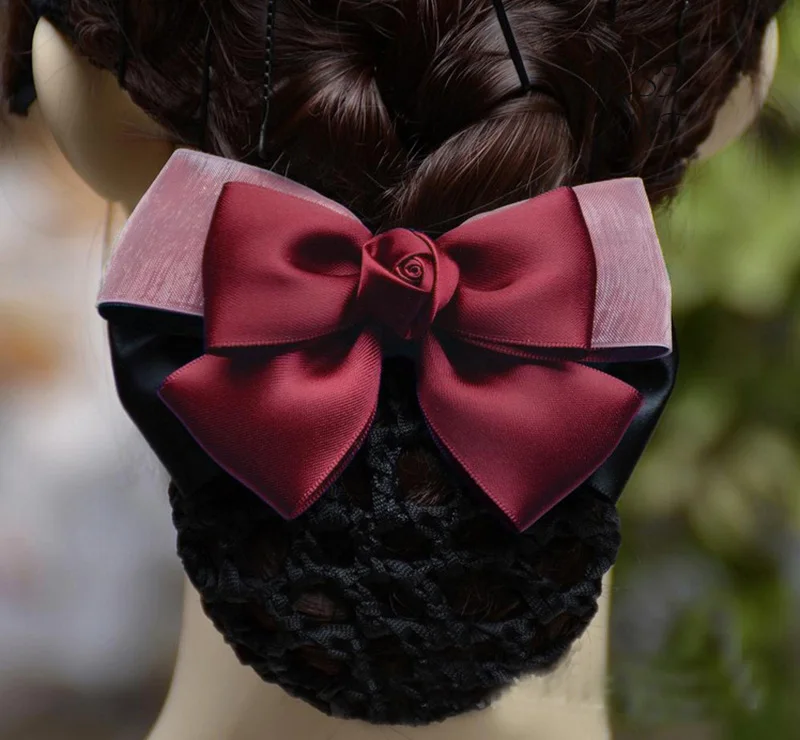 Fashion Handmade Office Lady Bow Ribbon Lace Flower Tie Barrette Hair Clip Cover Bowknot Net Bun Snood Hair Accestory
Fashion Handmade Office Lady Bow Ribbon Lace Flower Tie Barrette Hair Clip Cover Bowknot Net Bun Snood Hair Accestory