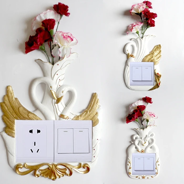 Switch Wall Sticker Protective Cover Creative European Plug - Paste Resin Living Room Double Open Creative Dust Cover
Switch Wall Sticker Protective Cover Creative European Plug - Paste Resin Living Room Double Open Creative Dust Cover