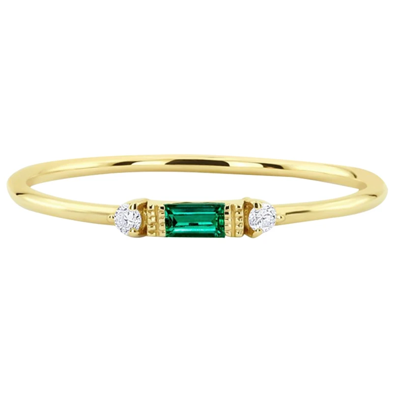 Small Green Zircon Stone Ring Thin Finger Ring Gold Color Wedding Rings For Women Fashion Jewelry
Small Green Zircon Stone Ring Thin Finger Ring Gold Color Wedding Rings For Women Fashion Jewelry
