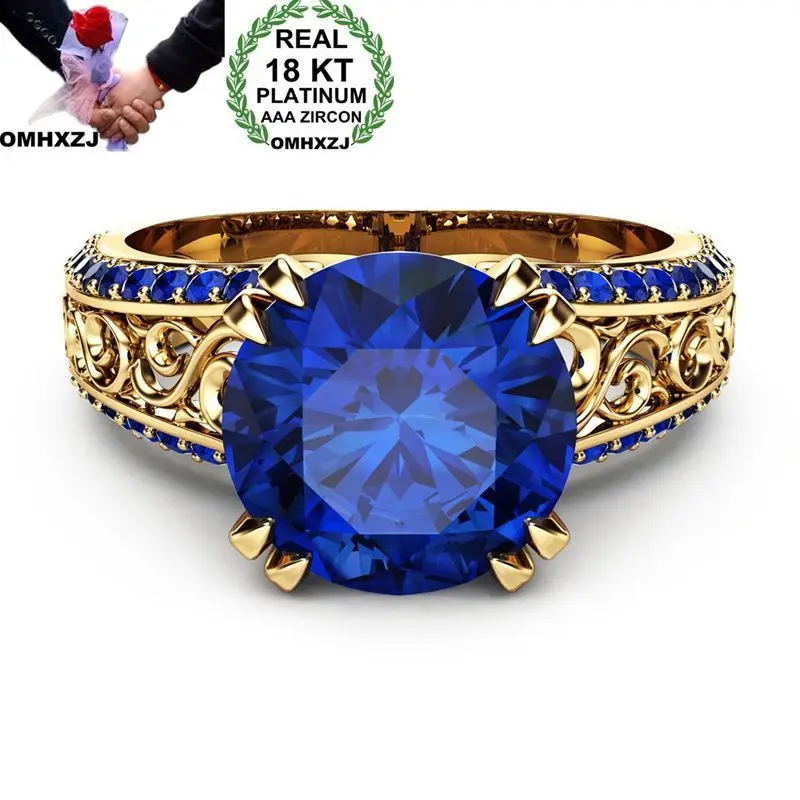 OMHXZJ Wholesale European Fashion Woman Man Party Wedding Gift Round Red Blue AAA Zircon 18KT White Gold Yellow Gold Ring RR460
OMHXZJ Wholesale European Fashion Woman Man Party Wedding Gift Round Red Blue AAA Zircon 18KT White Gold Yellow Gold Ring RR460
