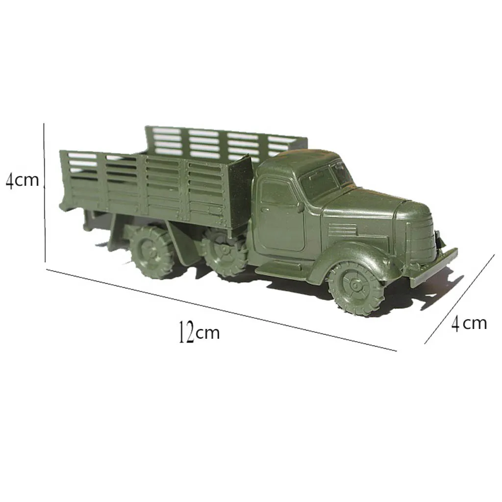 10pcs Diecast Military Vehicle Model Trucks Toy Sand Table Model Accessories