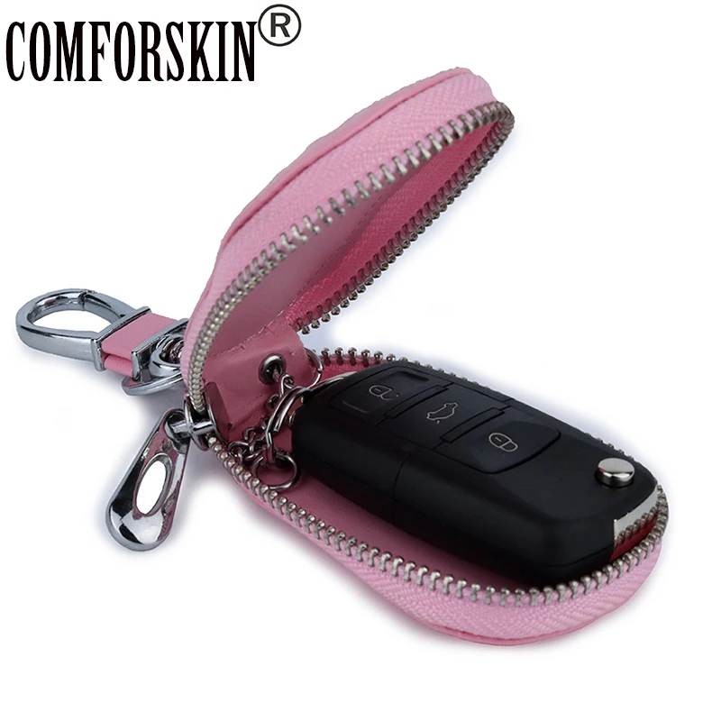 COMFORSKIN Brand Premium Genuine Leather Key wallet Multi-function Car's Key Case Unisex Key Holder Factory Price Direct Selling
COMFORSKIN Brand Premium Genuine Leather Key wallet Multi-function Car's Key Case Unisex Key Holder Factory Price Direct Selling