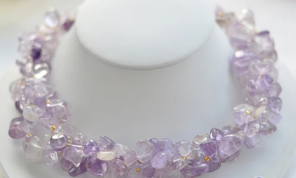 Jewelr 005599 3row 17" lavender massive amethyst NECKLACE
Jewelr 005599 3row 17" lavender massive amethyst NECKLACE