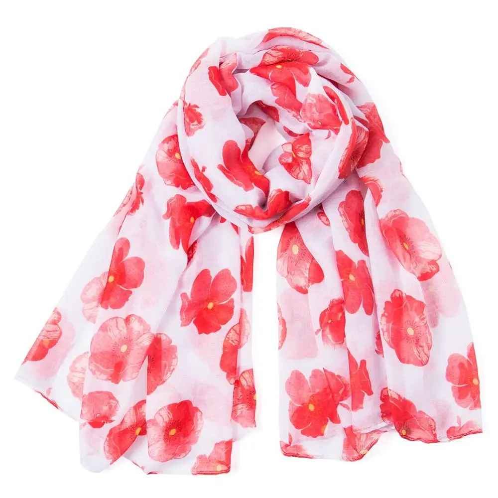 2019 New Fashion Summer Women Scarf Thin Shawls And Wraps Lightweight Poppy Flower Print Oblong Shawl Scarf 
2019 New Fashion Summer Women Scarf Thin Shawls And Wraps Lightweight Poppy Flower Print Oblong Shawl Scarf