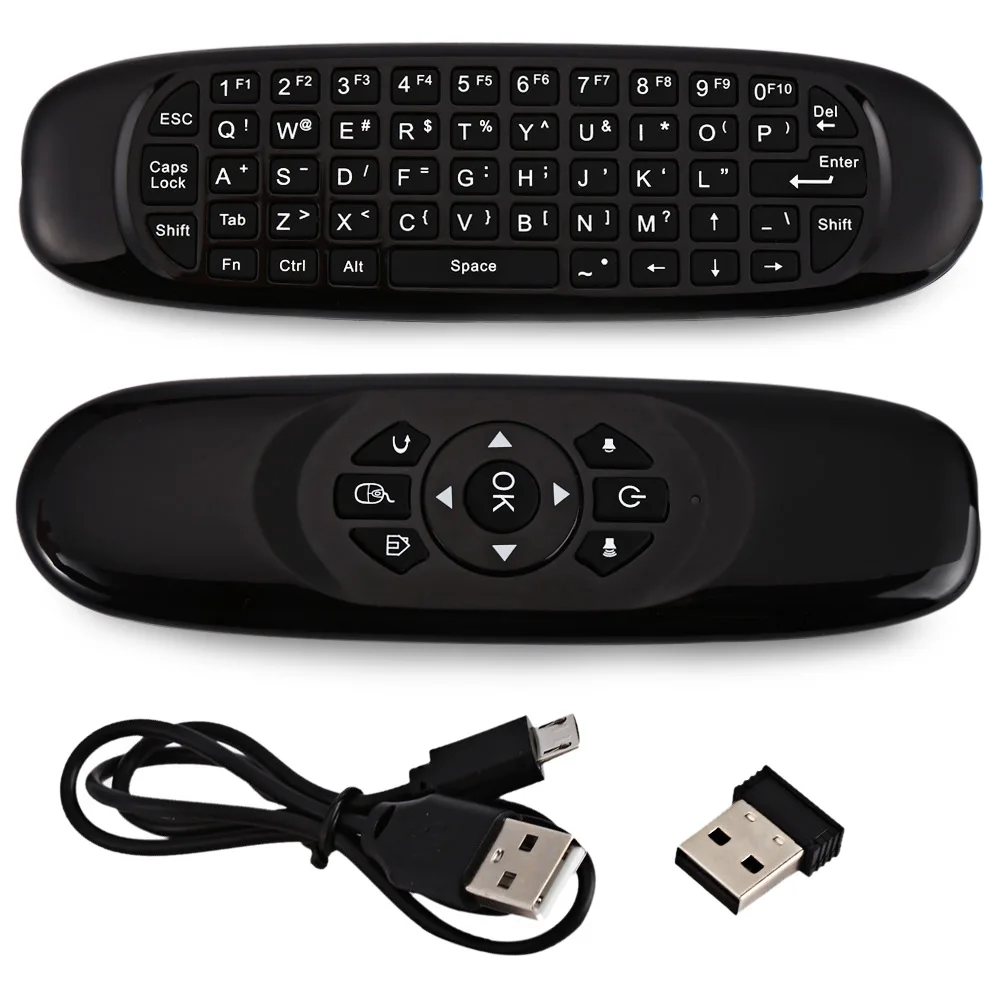 

TK668 2.4GHz Wireless Air Mouse Remote Controller Keyboard Smart TV Remote Control LED Indicator Support Mac OS Android Linux