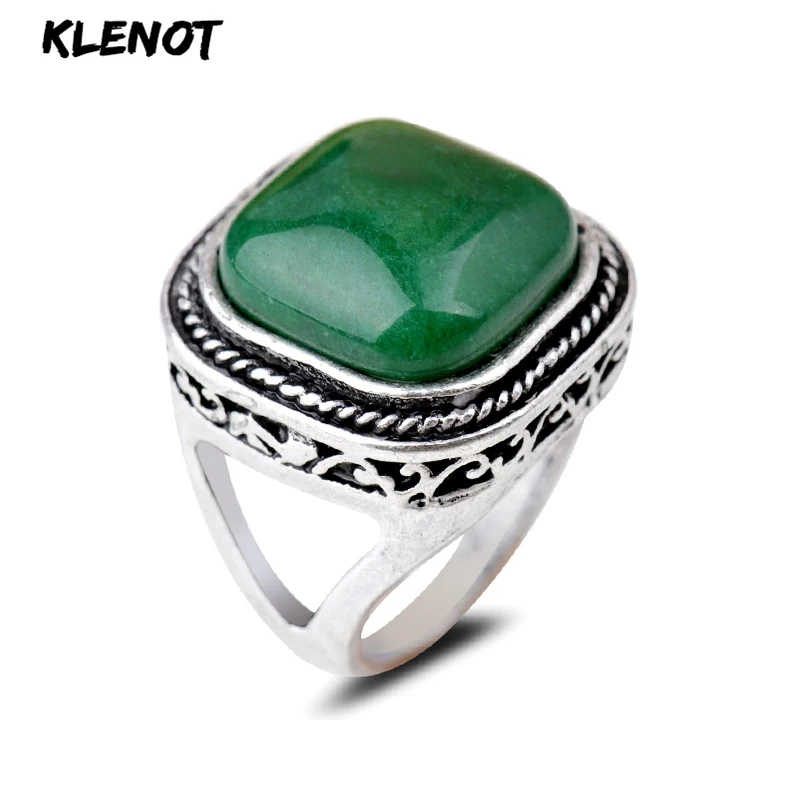 Natural Green Stone Ring Ancient Silver Golden Sand Geometric Square Agate Setting Lady Finger Rings 17/18/19cm Party Jewelry
Natural Green Stone Ring Ancient Silver Golden Sand Geometric Square Agate Setting Lady Finger Rings 17/18/19cm Party Jewelry