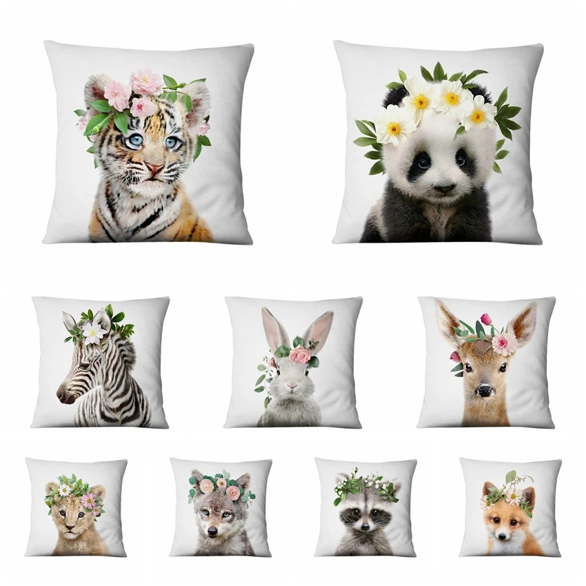 Fresh Small Animals With Flowers Printed Pillowcase Thin Linen Cushion Decorative Pillows Home Decor Sofa Throw Pillow Almofadas
Fresh Small Animals With Flowers Printed Pillowcase Thin Linen Cushion Decorative Pillows Home Decor Sofa Throw Pillow Almofadas