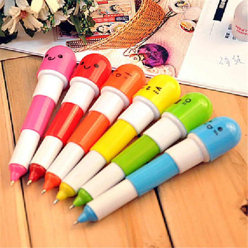 Creative cute telescopic vitamin Pill Mini Ballpoint Pen Blue ink Novel writing pen daily stationery office school supplies
Creative cute telescopic vitamin Pill Mini Ballpoint Pen Blue ink Novel writing pen daily stationery office school supplies