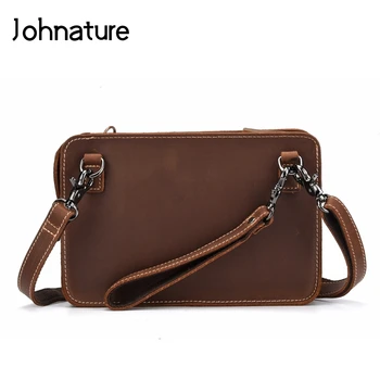 Johnature 2020 New Retro Cow Leather Briefcases Men Handbags&Crossbody&Shoulder Bags Business Bag Zipper Solid Color Clutch Bag
Johnature 2020 New Retro Cow Leather Briefcases Men Handbags&Crossbody&Shoulder Bags Business Bag Zipper Solid Color Clutch Bag