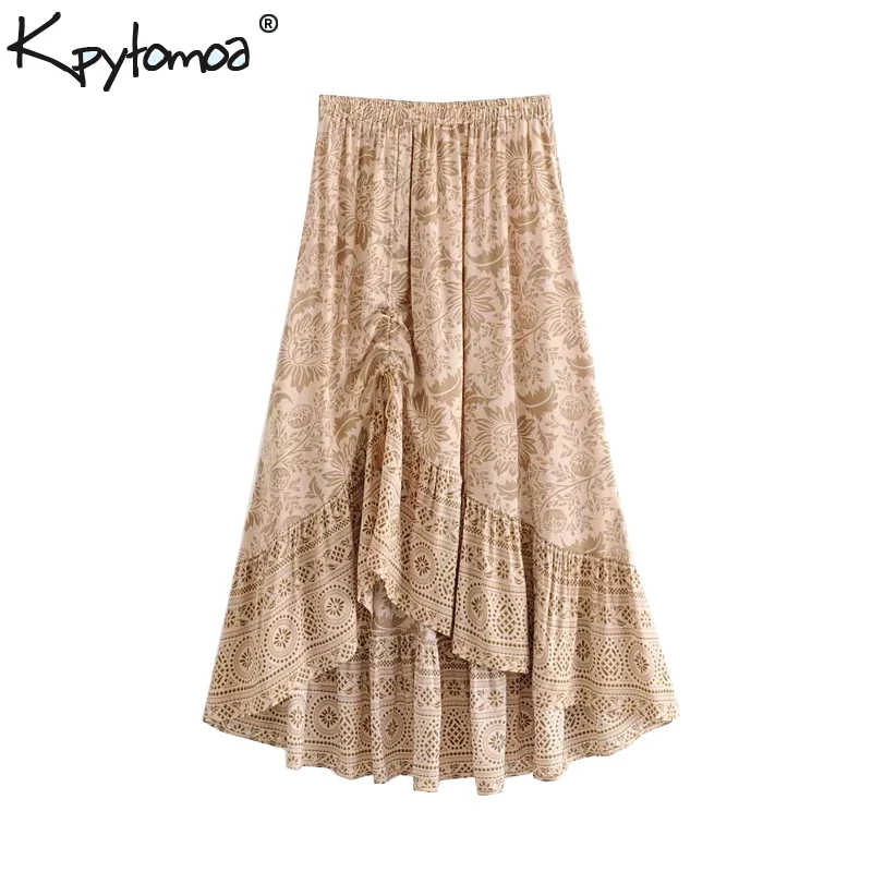 Boho Chic Summer Vintage Floral Print Irregular Skirt Women 2019 Fashion Elastic Waist Lace Up Tassel Beach Skirt Faldas Mujer
Boho Chic Summer Vintage Floral Print Irregular Skirt Women 2019 Fashion Elastic Waist Lace Up Tassel Beach Skirt Faldas Mujer