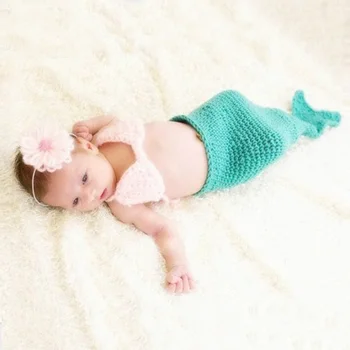 Baby photography mermaid tail newborn prop crochet infant costume suit fancy dress toddler girl photo accessories fotografia hot
Baby photography mermaid tail newborn prop crochet infant costume suit fancy dress toddler girl photo accessories fotografia hot