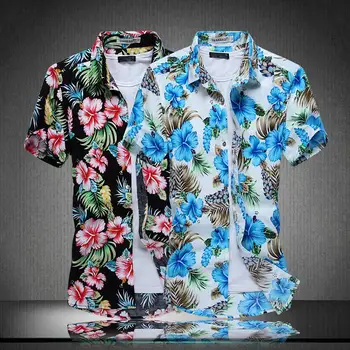 Men's Floral Summer Shirts Super Plus Size XL-XXXXL Cool Matrial Short Sleeve Printing Male's Causal Holiday shirt SAN0
Men's Floral Summer Shirts Super Plus Size XL-XXXXL Cool Matrial Short Sleeve Printing Male's Causal Holiday shirt SAN0