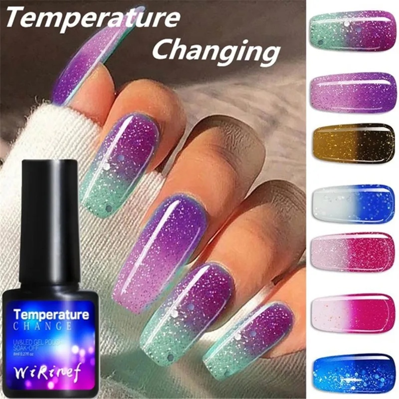 8ml Thermal Color Change Gel Nail Polish Temperature Color Changing Soak Off UV Hybrid Varnish Magic Gel Polish Nail Art Decor
8ml Thermal Color Change Gel Nail Polish Temperature Color Changing Soak Off UV Hybrid Varnish Magic Gel Polish Nail Art Decor