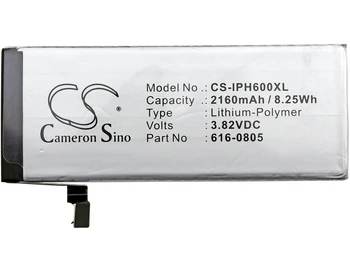 Cameron Sino for iphone 6 Battery 616-0804, 616-0805, 616-0806, 616-0809 for Apple A1549, A1586, A1589
Cameron Sino for iphone 6 Battery 616-0804, 616-0805, 616-0806, 616-0809 for Apple A1549, A1586, A1589