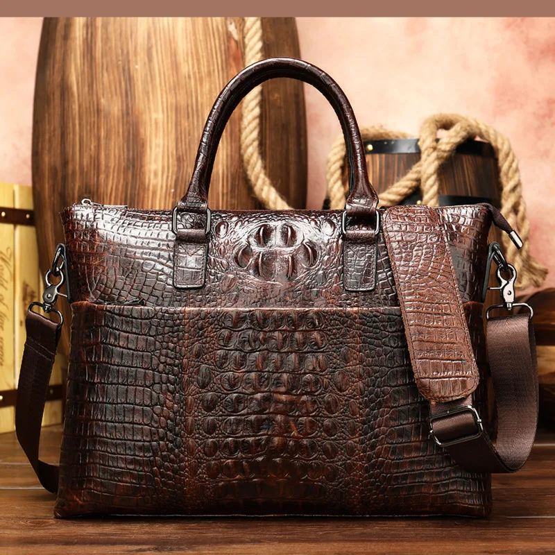 Men's Briefcase Bag Men's Genuine Leather Laptop Bag Men Office Bag For Men's Crocodile Pattern A4 File Briefcase Handbag
Men's Briefcase Bag Men's Genuine Leather Laptop Bag Men Office Bag For Men's Crocodile Pattern A4 File Briefcase Handbag