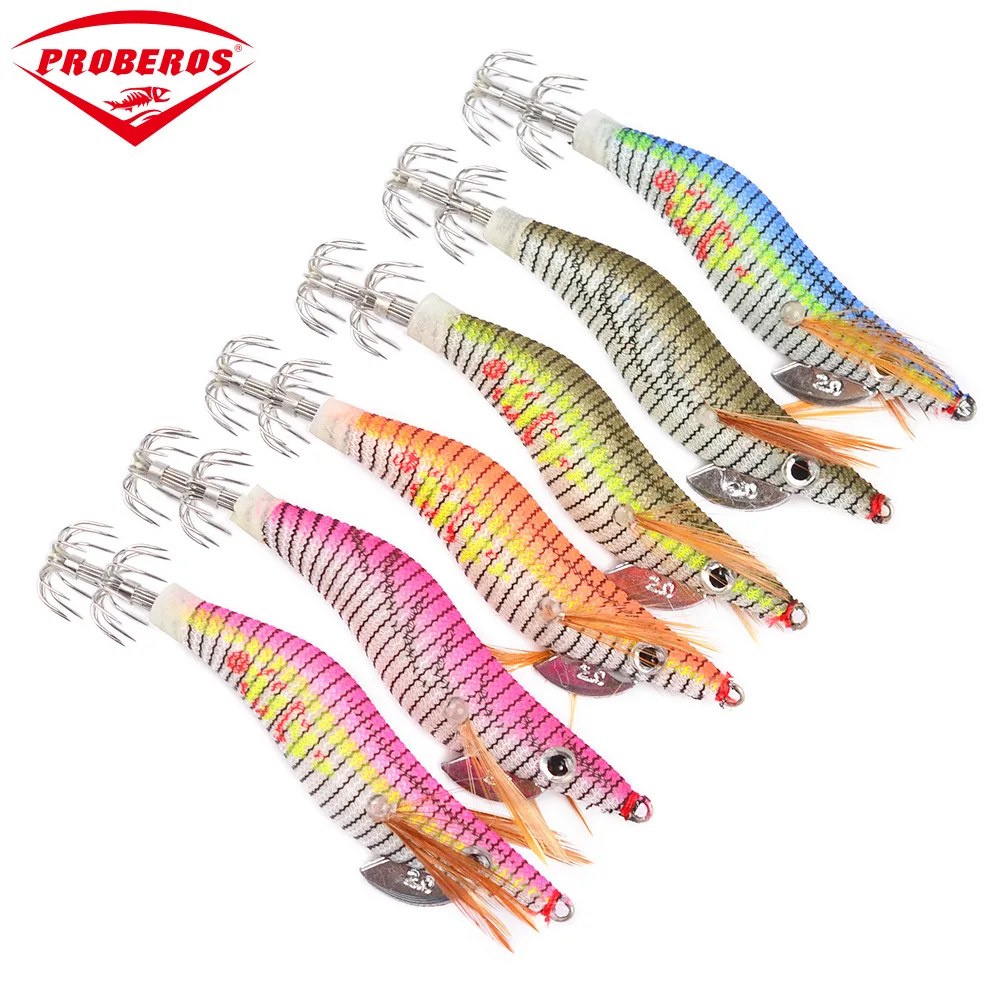 6pcs Artificial Fishing Lures Bait Wooden Shrimp Bait 8cm 5.5g Luminous Shrimp Squid Pin Catfish Bass Lures W/ 2.0# Octopus Hook
6pcs Artificial Fishing Lures Bait Wooden Shrimp Bait 8cm 5.5g Luminous Shrimp Squid Pin Catfish Bass Lures W/ 2.0# Octopus Hook