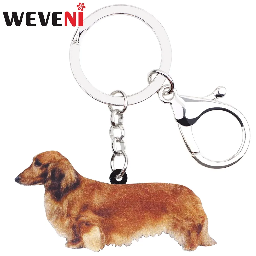 WEVENI Acrylic Cheap Cute Dachshund Dog Key Chains Keychain Trendy Jewelry For Women Girl Female Holder Charms Hot Gift 2018
WEVENI Acrylic Cheap Cute Dachshund Dog Key Chains Keychain Trendy Jewelry For Women Girl Female Holder Charms Hot Gift 2018