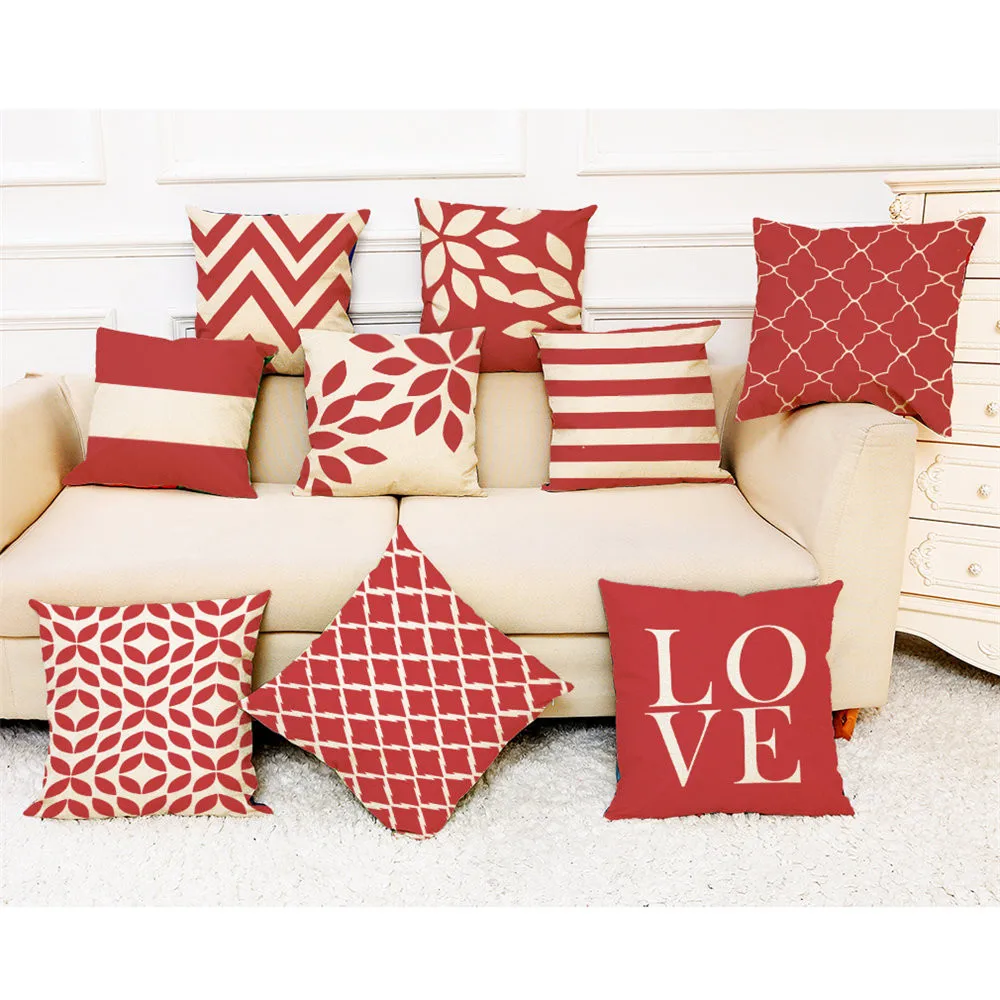 Red Geometric Throw Pillowcase Polyester Throw Pillow Case Striped Geometric Home Pillow Covers kussensloop #35%
Red Geometric Throw Pillowcase Polyester Throw Pillow Case Striped Geometric Home Pillow Covers kussensloop #35%