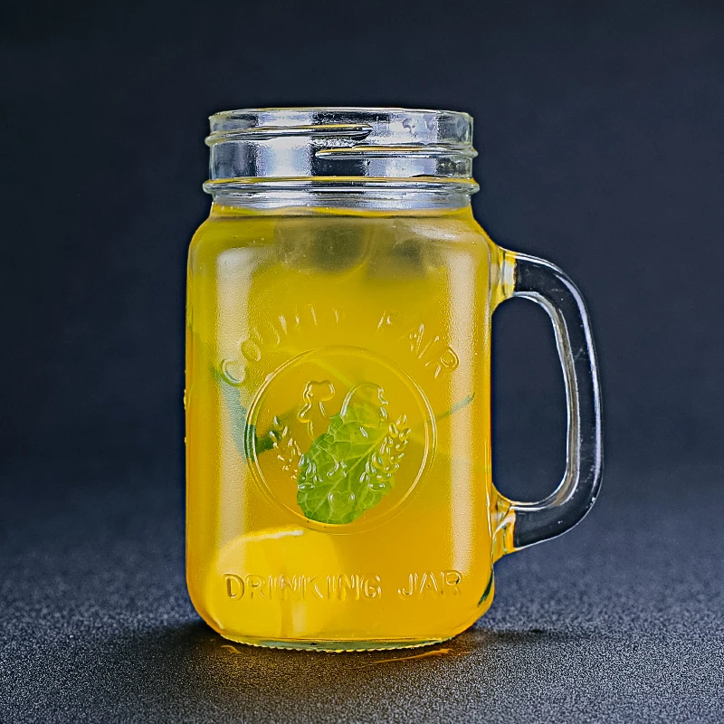 Generic Vintage Glass Mason Jar Cup Fruit Icecream Infusion Clear