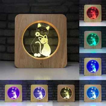 7 Colors Wooden Dog Cat Panda Bear Animal LED Night Light 3D Lamp USB Powered Desk Lights With Remote Controller for Baby Room
7 Colors Wooden Dog Cat Panda Bear Animal LED Night Light 3D Lamp USB Powered Desk Lights With Remote Controller for Baby Room