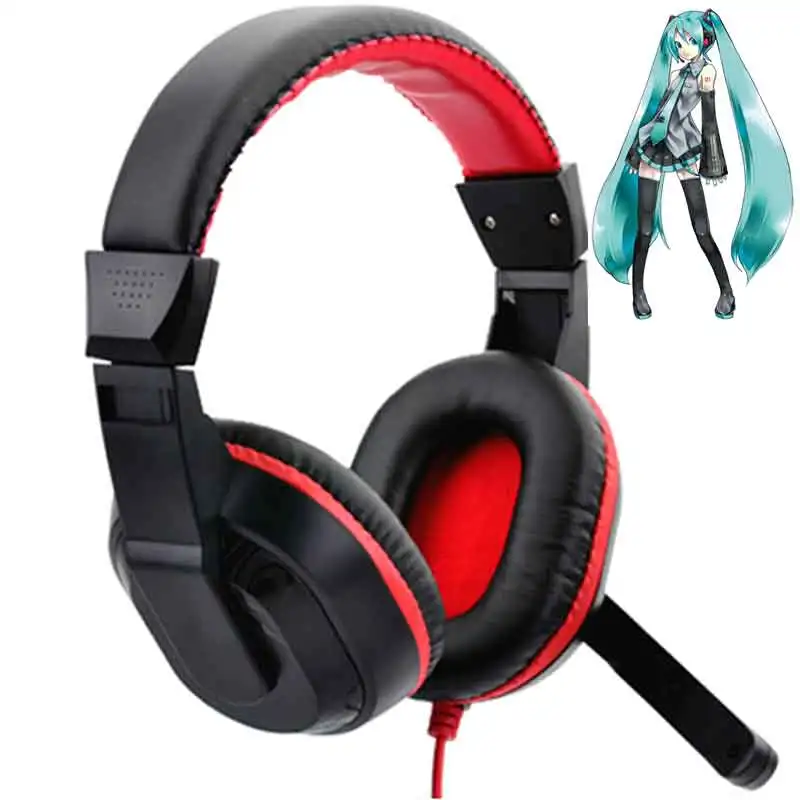 Anime Hatsune Miku Stereo Bass Headphones PC Gaming Earphone with Mic Wired Phone Headset for Iphone Samsung MP3 Player
Anime Hatsune Miku Stereo Bass Headphones PC Gaming Earphone with Mic Wired Phone Headset for Iphone Samsung MP3 Player