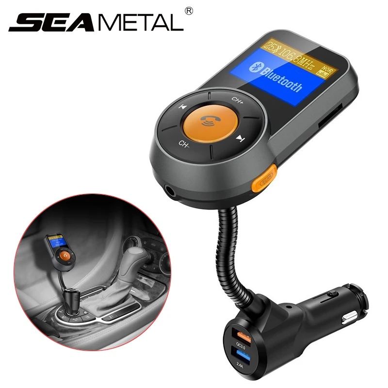 Car Cigarette Lighter Charger QC 3.0 Quick Charge Bluetooth Handfree Car Kit FM Transmitter MP3 Player Display Socket Splitter
Car Cigarette Lighter Charger QC 3.0 Quick Charge Bluetooth Handfree Car Kit FM Transmitter MP3 Player Display Socket Splitter