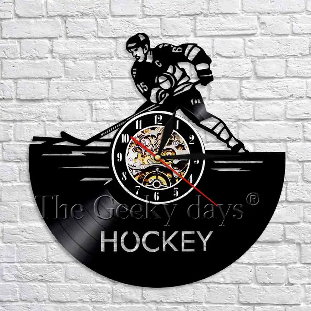 Hockey Vinyl Wall Clock Watches Hockey Wall Poster Nursery Decor Hockey Sport Game Wall Art Decor For Living Room Bedroom
Hockey Vinyl Wall Clock Watches Hockey Wall Poster Nursery Decor Hockey Sport Game Wall Art Decor For Living Room Bedroom