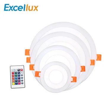Ultra Thin LED RGB panel light Round led panel light Ceiling Lamp Downlight Warm White/White+RGB With 24key Remote Controller 
Ultra Thin LED RGB panel light Round led panel light Ceiling Lamp Downlight Warm White/White+RGB With 24key Remote Controller