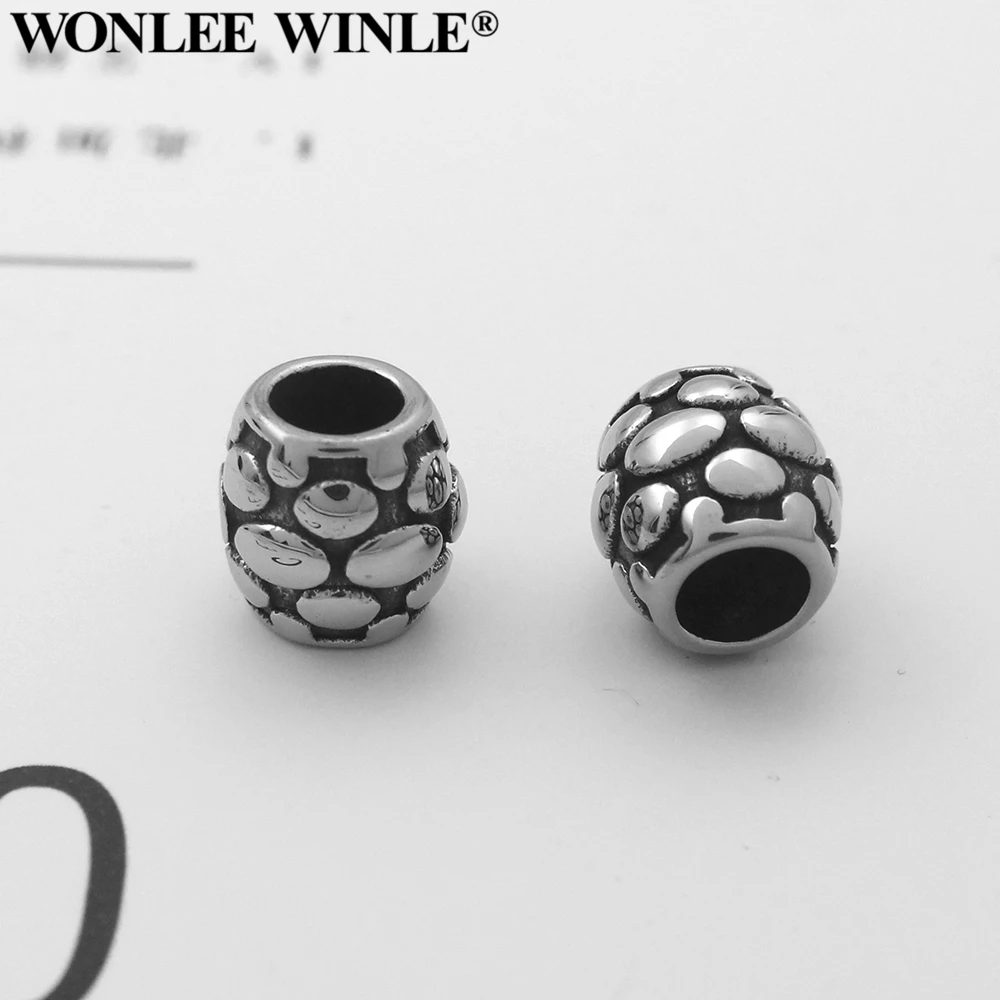 Wonlee Winle Stainless Steel 6mm hole Vintange Dots Bead Charm For DIY Men Leather Bracelet Jewelry Making (Without Bracelet)
Wonlee Winle Stainless Steel 6mm hole Vintange Dots Bead Charm For DIY Men Leather Bracelet Jewelry Making (Without Bracelet)