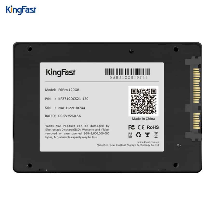 

Kingfast brand 7mm metal 2.5" SATA III SSD hard disk internal 120GB 240GB 512GB 1TB with cache SATA3 6Gbps for laptop&desktop