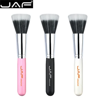 JAF Brand Soft Synthetic Hair Duo Fiber Foundation Brush Black Pink Wooden Handle Cosmetic Tools Professional Makeup Brushes
JAF Brand Soft Synthetic Hair Duo Fiber Foundation Brush Black Pink Wooden Handle Cosmetic Tools Professional Makeup Brushes