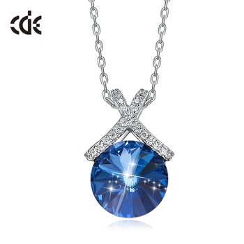 CDE Crystal Necklace 925 Sterling Silver Embellished with crystals Women Necklaces Pendants Silver 925 Jewelry
CDE Crystal Necklace 925 Sterling Silver Embellished with crystals Women Necklaces Pendants Silver 925 Jewelry
