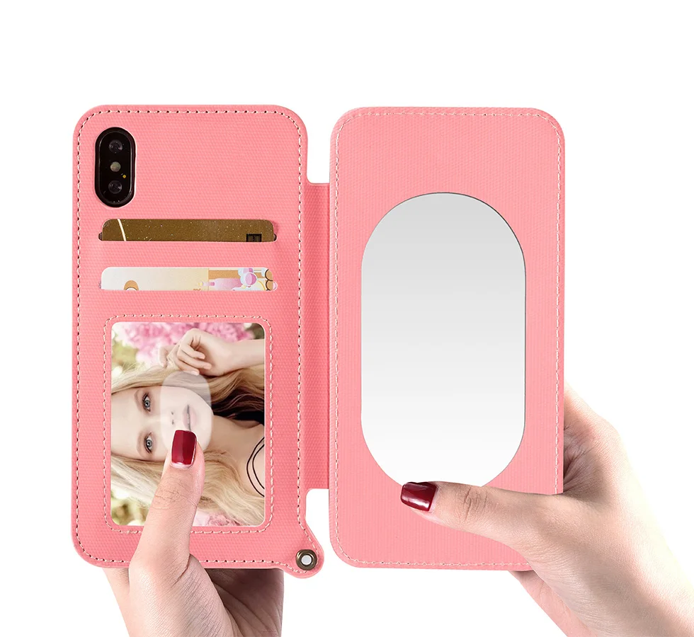 Shockproof Phone Case For iPhone 6 7 8 plus x Luxury Wallet Card Slot Mirror Anti-Knock Case for iphone x Phone Cover
Shockproof Phone Case For iPhone 6 7 8 plus x Luxury Wallet Card Slot Mirror Anti-Knock Case for iphone x Phone Cover