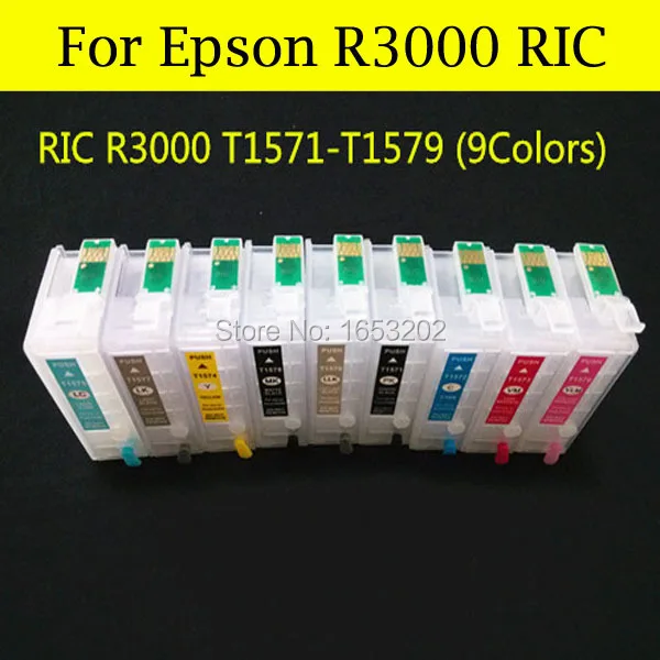 Free Post!! 9 PCS/Set Refillable Ink Cartridge For Epson T1571-T1579 Use For Epson R3000 With Updated ARC Chip
Free Post!! 9 PCS/Set Refillable Ink Cartridge For Epson T1571-T1579 Use For Epson R3000 With Updated ARC Chip