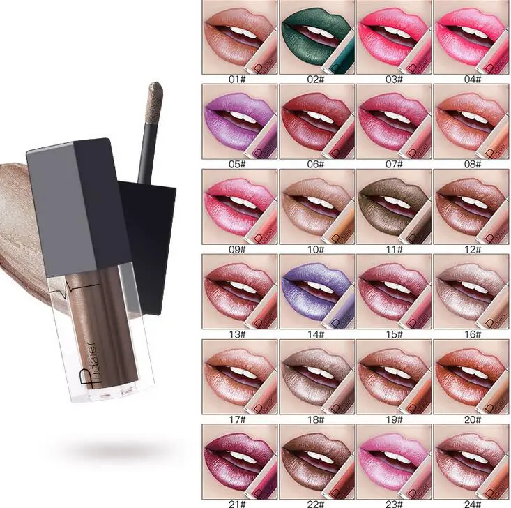 Pudaier 24 Colors Glitter Lip Gloss Long Lasting Moisturizing Liquid Matte Lipstick Metalic Lip Gloss Lip Makeups For Women
Pudaier 24 Colors Glitter Lip Gloss Long Lasting Moisturizing Liquid Matte Lipstick Metalic Lip Gloss Lip Makeups For Women
