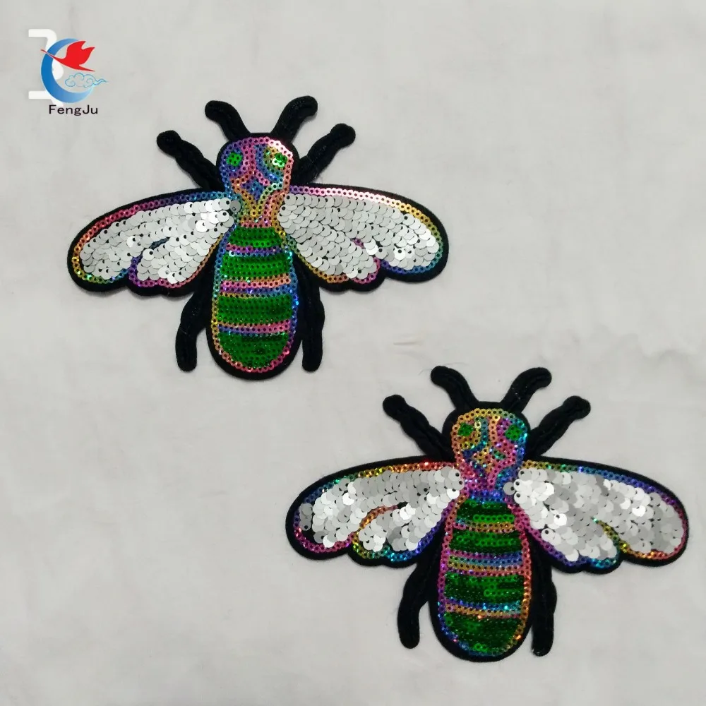 Green Bee Patches For Clothes Sew On/iron on Sequined Embroidered Applique Badge Sticker Applications Patches Accessories 2pcs
Green Bee Patches For Clothes Sew On/iron on Sequined Embroidered Applique Badge Sticker Applications Patches Accessories 2pcs