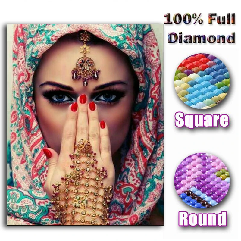 Full Square/Round Drill 5D DIY Diamond Painting "Indian Woman " 3D Embroidery Cross Stitch 5D Home Decor gift
Full Square/Round Drill 5D DIY Diamond Painting "Indian Woman " 3D Embroidery Cross Stitch 5D Home Decor gift