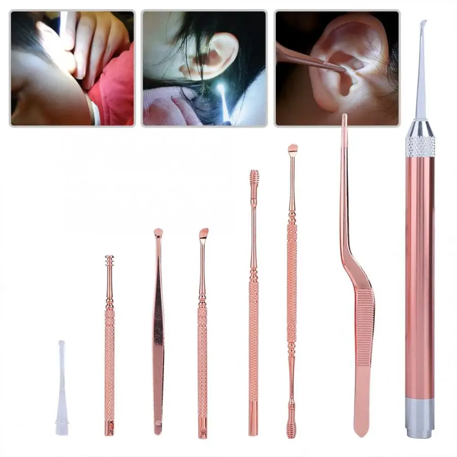 Stainless Steel Ear Spoon Light Ear Wax Pick Kit LED Earwax Cleaner Ear Care Tool Health Care
Stainless Steel Ear Spoon Light Ear Wax Pick Kit LED Earwax Cleaner Ear Care Tool Health Care