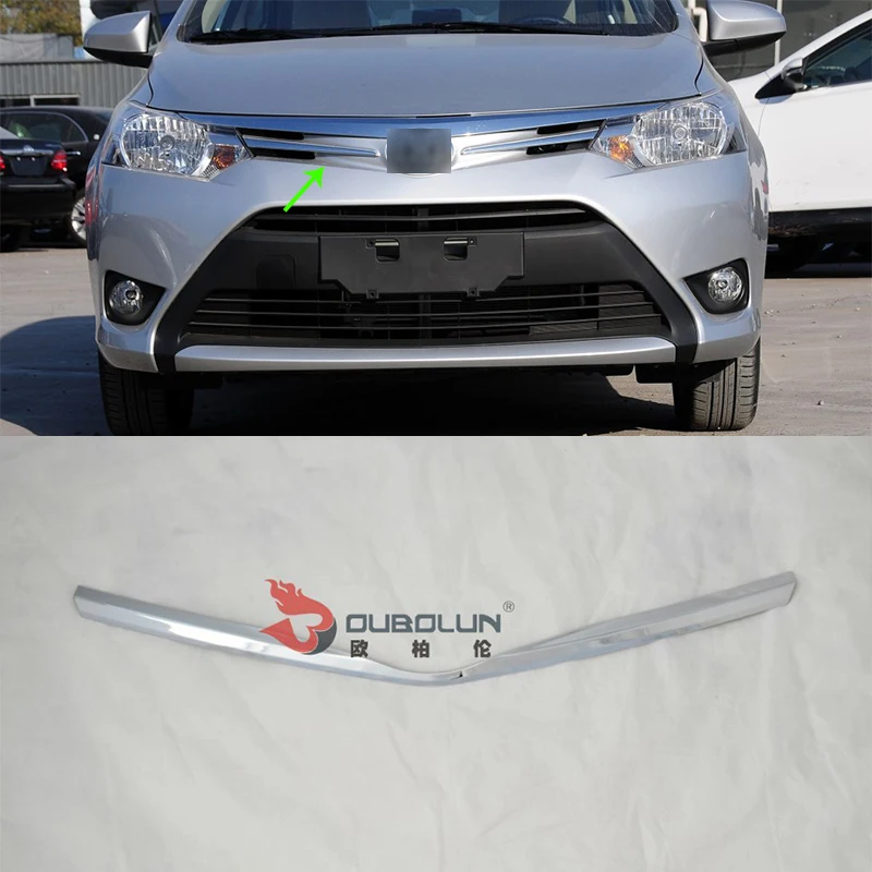 Car Accessories Exterior Decoration ABS Chrome Front Grille Decorative Frame Cover For Toyota Vios/Yaris Sedan 2014 Car-styling
Car Accessories Exterior Decoration ABS Chrome Front Grille Decorative Frame Cover For Toyota Vios/Yaris Sedan 2014 Car-styling
