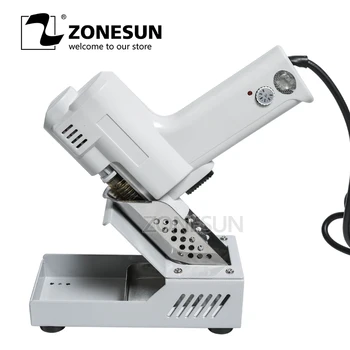ZONESUN 110/220V Manual Tin Gun Suction Tin Device Electric Welding Gun Tool vacuum pump Tin Soldering Iron Gun 350 -450 degree
ZONESUN 110/220V Manual Tin Gun Suction Tin Device Electric Welding Gun Tool vacuum pump Tin Soldering Iron Gun 350 -450 degree