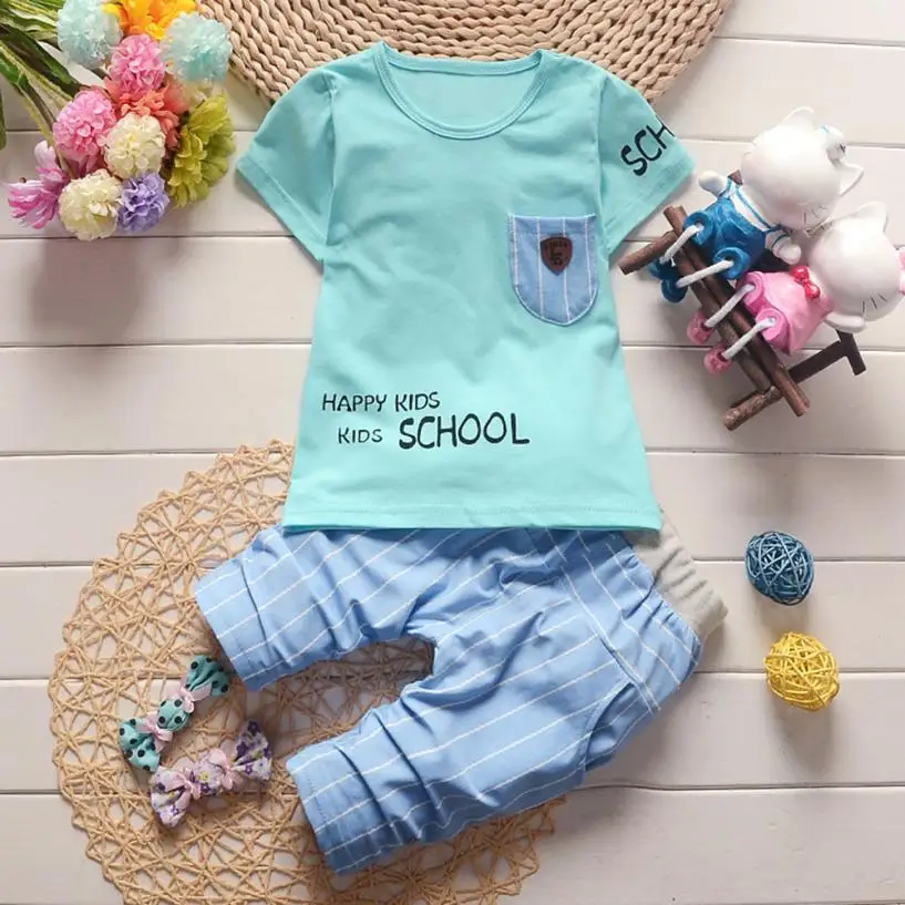 Kids Clothes Children Clothing Set Infant Baby Boys Girls Letter Pocket T-Shirt Tops Striped Pants 2Pcs Set Outfits 15
Kids Clothes Children Clothing Set Infant Baby Boys Girls Letter Pocket T-Shirt Tops Striped Pants 2Pcs Set Outfits 15