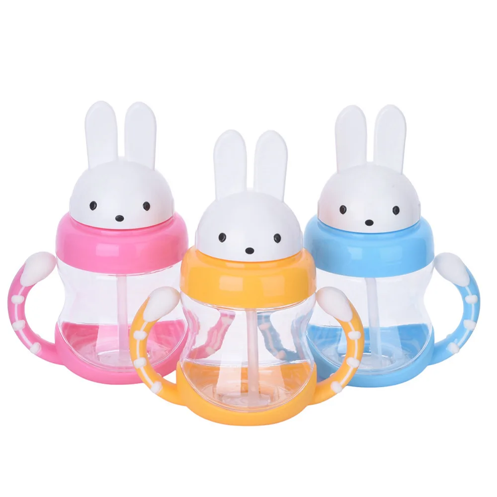 240ml Cute Rabbit Baby Feeding Cup with Straw Children Learn Feeding Drinking Bottle with Handle Kids Water Bottles Training Cup
240ml Cute Rabbit Baby Feeding Cup with Straw Children Learn Feeding Drinking Bottle with Handle Kids Water Bottles Training Cup