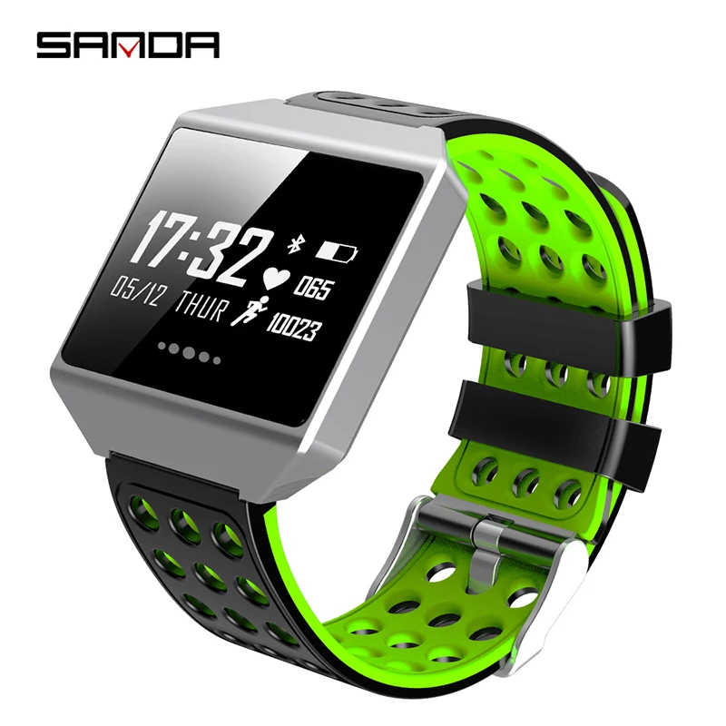 Sanda New Smart Watch Waterproof Professional Sport Modes Smart Band Heart Rate Blood Pressure Oxygen Long-term Standby Watch
