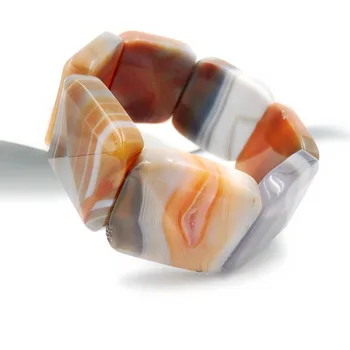 Natural Stone Crystal Agates Big Bracelet Stone Size 30x30mm Total size about 7.5''
Natural Stone Crystal Agates Big Bracelet Stone Size 30x30mm Total size about 7.5''