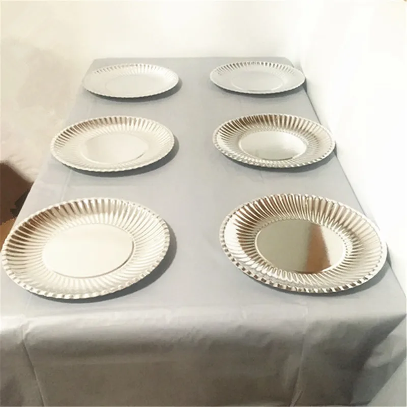 50pcs 9inch Disposable Paper Plate Foil Silver Tray Party Tableware Baby Shower Bridal Shower Wedding Decor Large Plate Supplies
50pcs 9inch Disposable Paper Plate Foil Silver Tray Party Tableware Baby Shower Bridal Shower Wedding Decor Large Plate Supplies