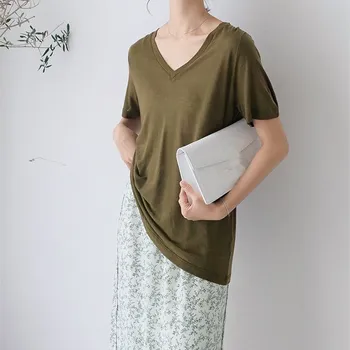 Fashion 2019 Harajuku Perspective Sexy T Shirt Women Solid Casual T-Shirt Fashion V Neck Summer Tee Tops Female
Fashion 2019 Harajuku Perspective Sexy T Shirt Women Solid Casual T-Shirt Fashion V Neck Summer Tee Tops Female