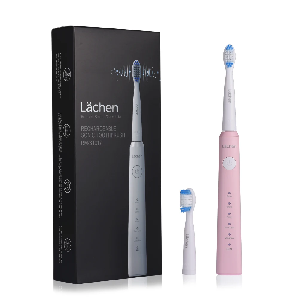 Lachen ST017 Sonic Power Electric Toothbrush USB Rechargeable 5 Modes Waterproof IPX-7 Electric Tooth Brush Teeth
Lachen ST017 Sonic Power Electric Toothbrush USB Rechargeable 5 Modes Waterproof IPX-7 Electric Tooth Brush Teeth