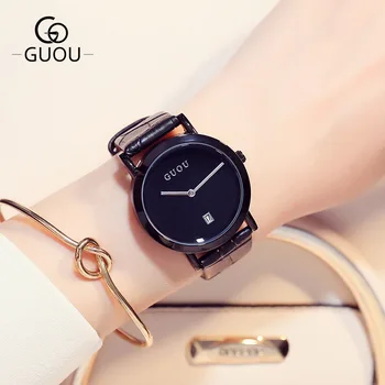 GUOU Women Quartz Watches Montre Femme Horloge Leather Belt Modern Fashion Beauty Clock Ladies Wrist Watch Reloj Mujer Relojes
GUOU Women Quartz Watches Montre Femme Horloge Leather Belt Modern Fashion Beauty Clock Ladies Wrist Watch Reloj Mujer Relojes