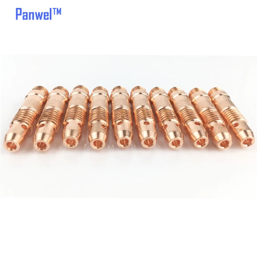 10 шт. полностью медный корпус TIG Collet 10N28 3,2 мм 1/8 "для Горелки TIG Расходные части в серии WP 17 18 26 SR DB PTA
10 шт. полностью медный корпус TIG Collet 10N28 3,2 мм 1/8 "для Горелки TIG Расходные части в серии WP 17 18 26 SR DB PTA