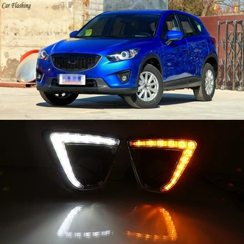 Car Flashing 1 Set LED DRL Daytime Running Light Daylight With Yellow Turn Signal For Mazda CX5 CX-5 2012 2013 2014 2015 2016
Car Flashing 1 Set LED DRL Daytime Running Light Daylight With Yellow Turn Signal For Mazda CX5 CX-5 2012 2013 2014 2015 2016